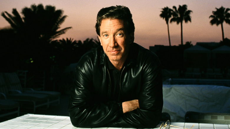 Tim Allen wearing a black jacket