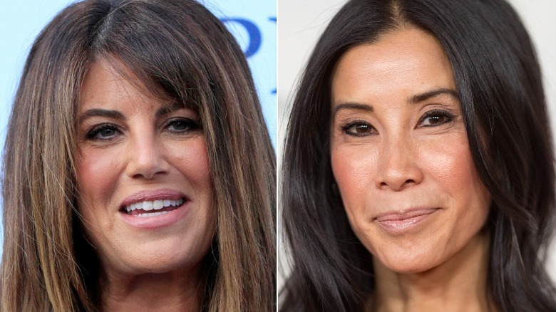 Monica Lewinsky smiles and Lisa Ling poses