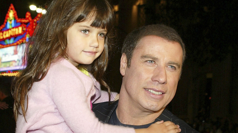 John Travolta holding Ella Bleu Travolta