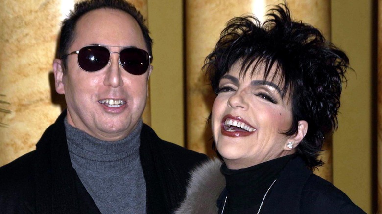 David Gest smiling with Liza Minnelli