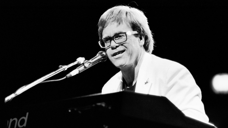 Elton John performs 