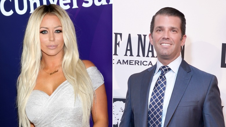 Aubrey O'Day and Don Jr. on red carpets