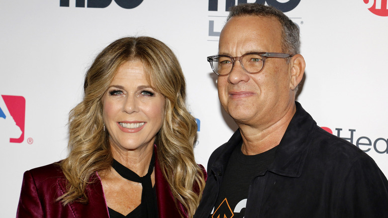 Tom Hanks and Rita Wilson casual event