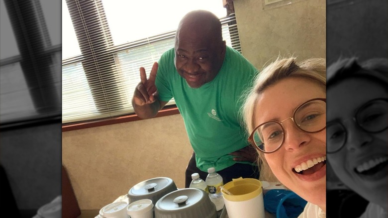 Erin Napier and Rodney snapping selfie