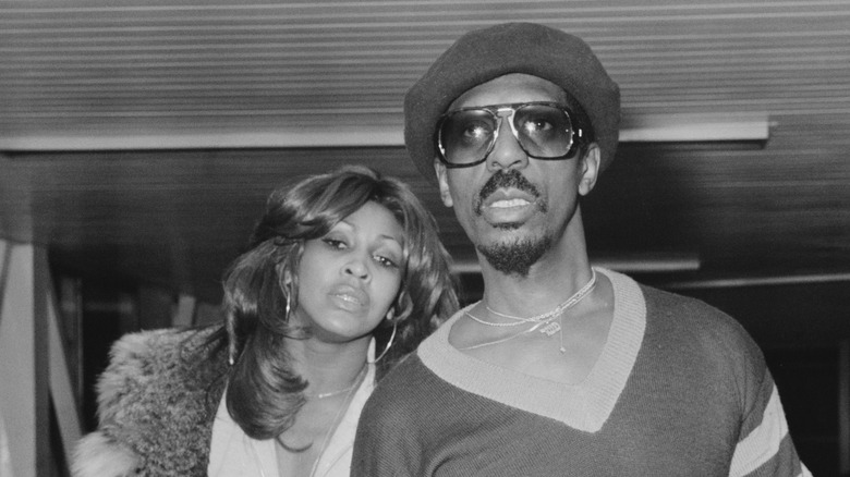 Ike Turner and Tina Turner walking