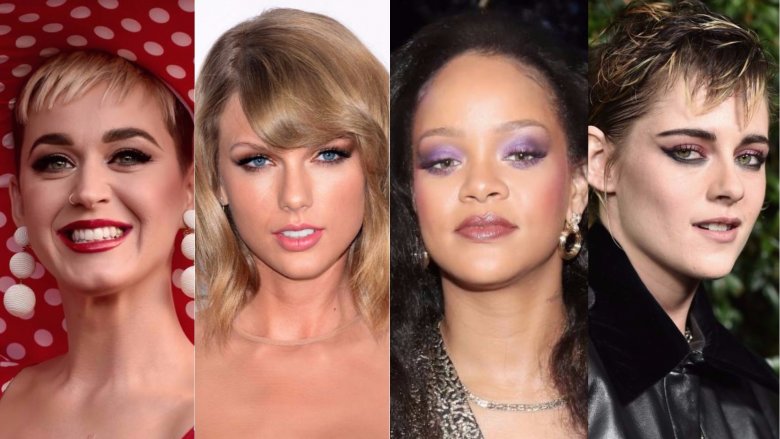 Katy Perry, Taylor Swift, Rihanna, and Kristen Stewart