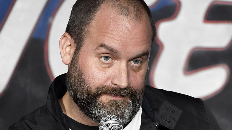 Tom Segura black jacket