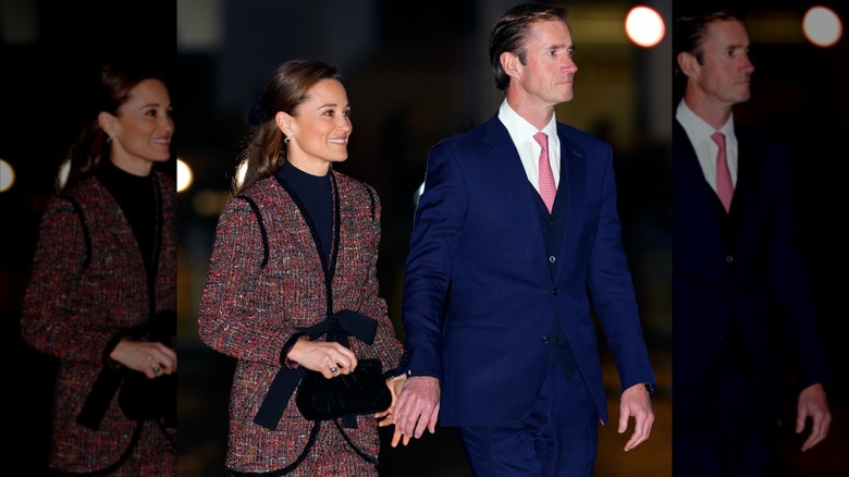 Pippa Matthews and James Matthews attending The 'Together At Christmas' Carol Service at Westminster Abbey