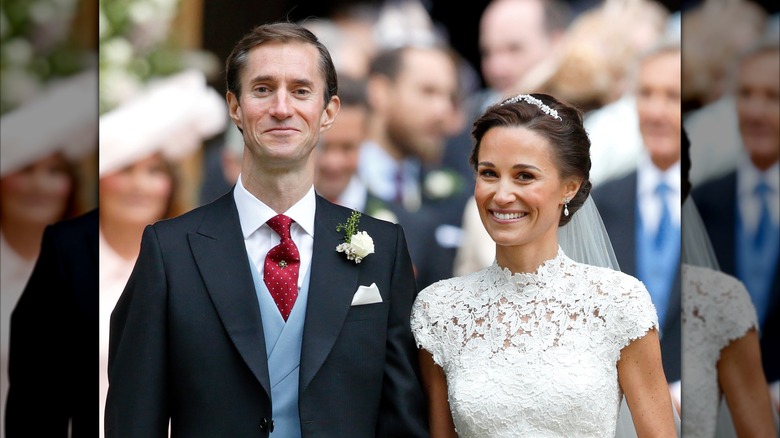 James Matthews and Pippa Middleton leaving St Mark's Church after their wedding