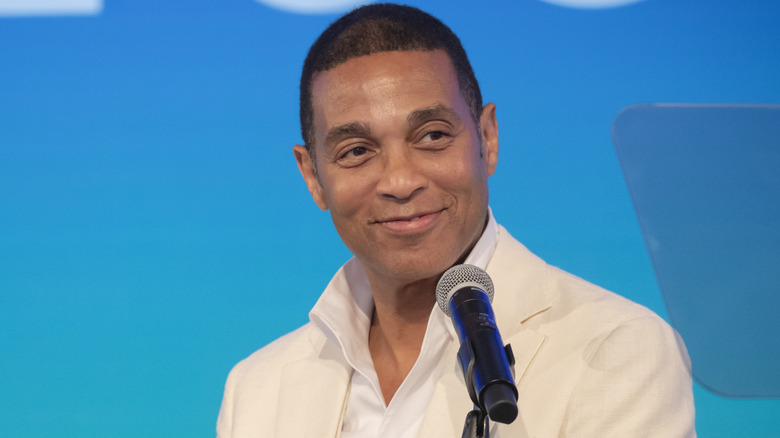 Don Lemon with a microphone