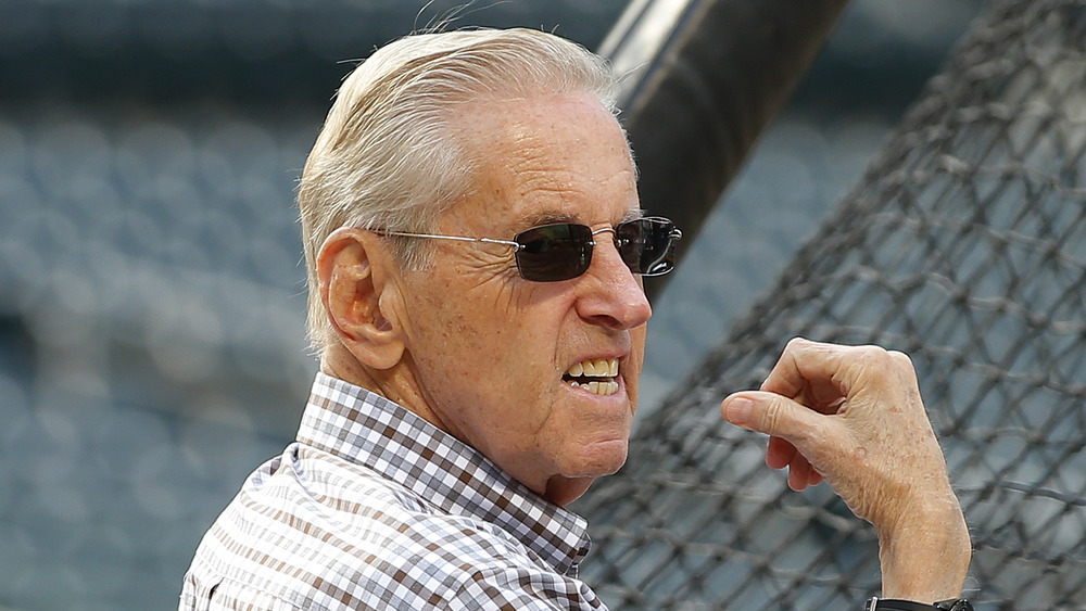 Fred Wilpon at batting practice