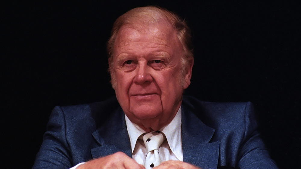 Harold Ballard watching hockey