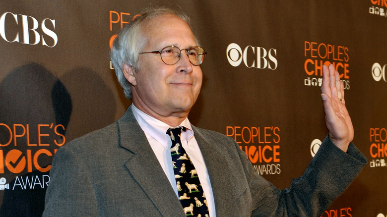 Chevy Chase waving