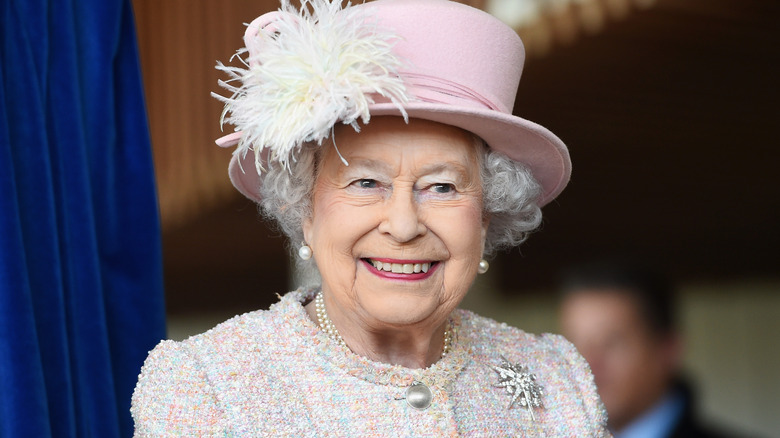 Queen Elizabeth smiling