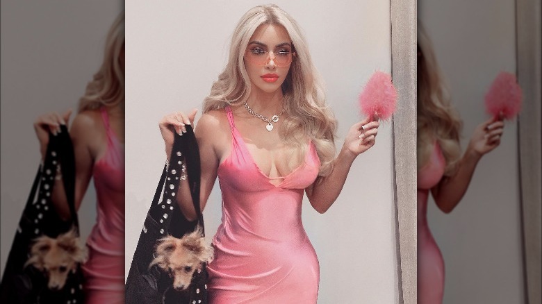 Kim Kardashian dressed as Elle Woods