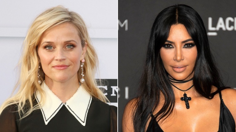 Reese Witherspoon and Kim Kardashian side by side