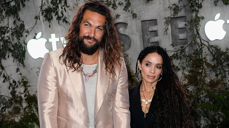 Jason Momoa and Lisa Bonet long hair