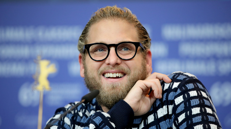 Jonah Hill wearing glasses