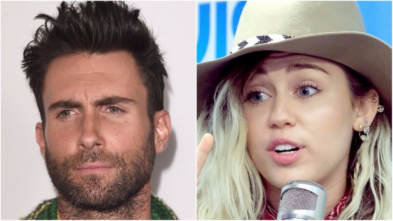 Adam Levine Miley Cyrus