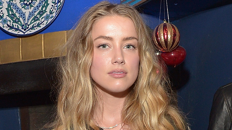 Amber Heard posing 