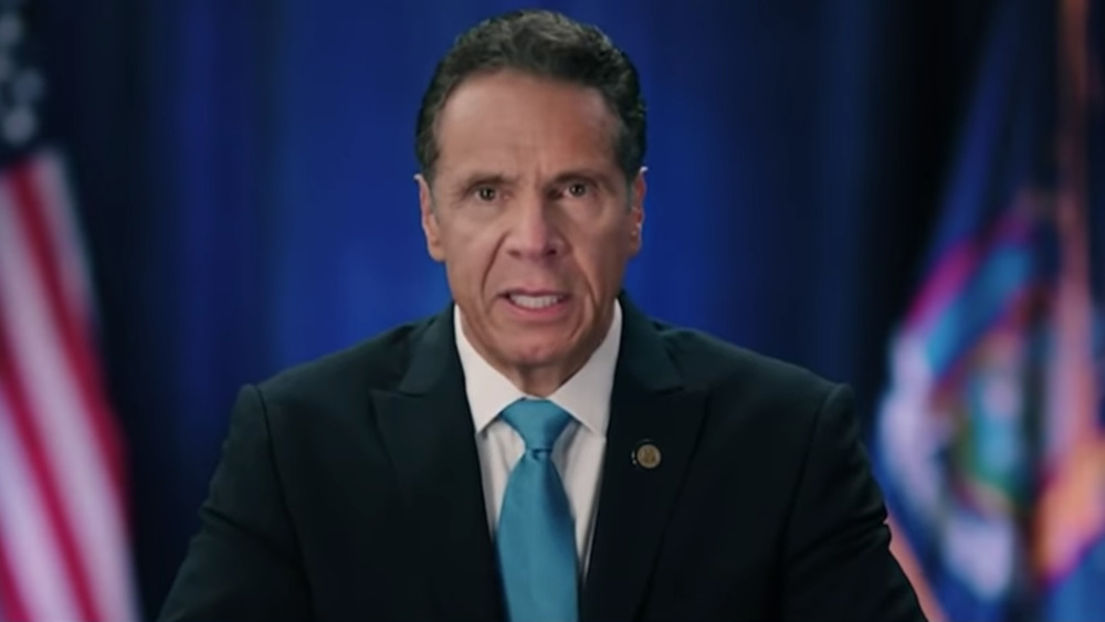 Andrew Cuomo delivering his DNC speech