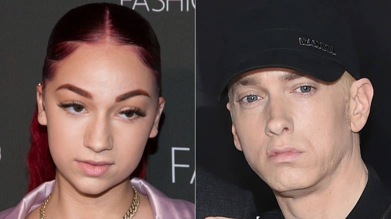 Danielle Bregoli posing and Eminem posing