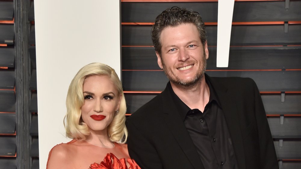 Gwen Stefani and Blake Shelton at 2016 Vanity Fair Oscar Party