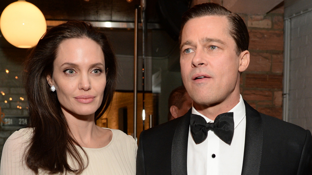 Angelina Jolie and Brad Pitt at the Hollywood premiere of By the Sea in 2015