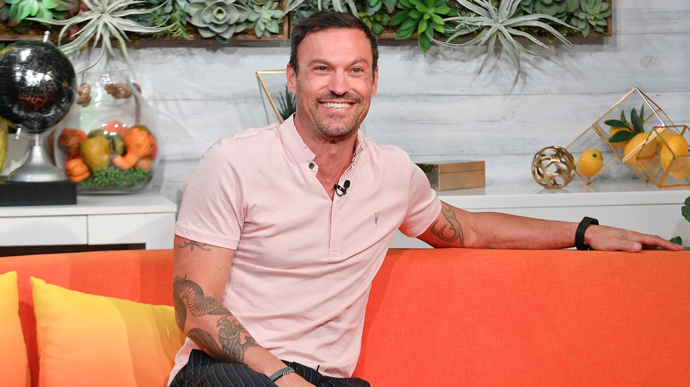 Brian Austin Green smiling during a BuzzFeed interview