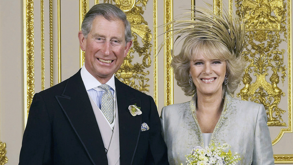 Prince Charles and Camilla Duchess of Cornwall  smiling 