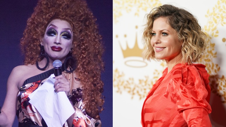 Bianca del Rio, left, and Candace Cameron Bure, right