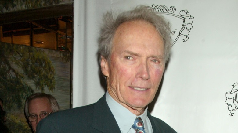 Clint Eastwood smiling in 2004