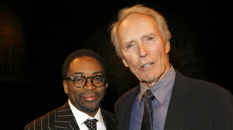 Spike Lee and Clint Eastwood posing together