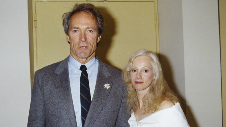 Clint Eastwood and Sondra Locke posing together