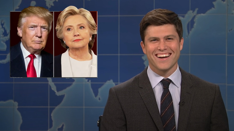 Colin Jost laughing