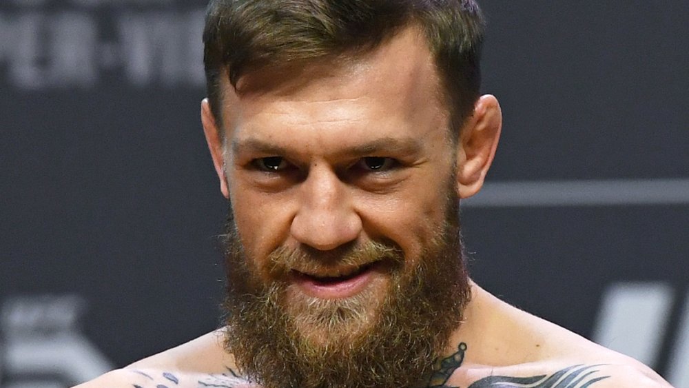 Conor McGregor smirking