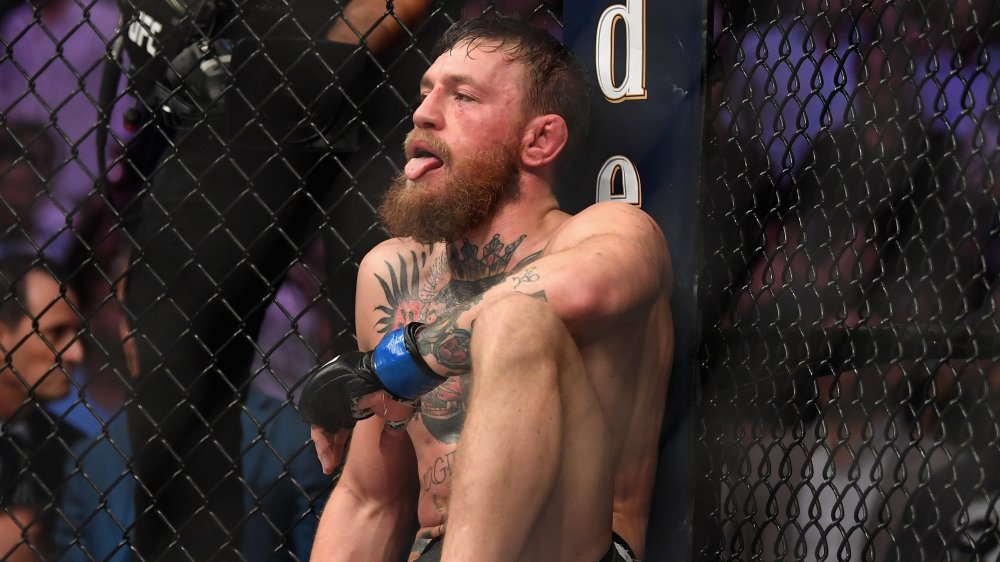 Conor McGregor with tongue out