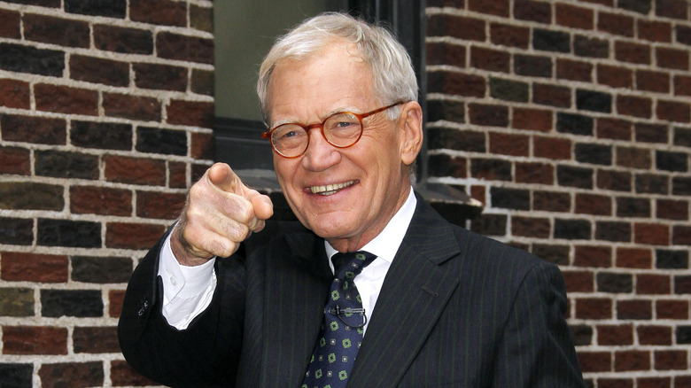 David Letterman pointing