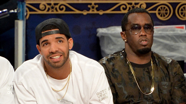 Sean Combs and Drake sitting together