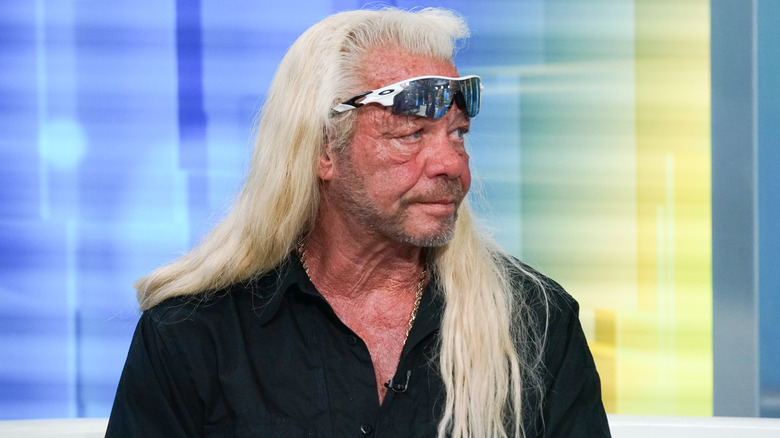 Duane "Dog" Chapman looking to the side in studio