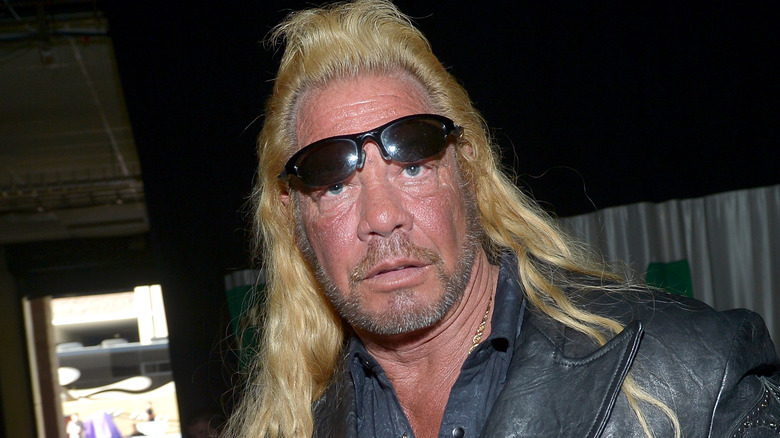 Duane "Dog" Chapman posing for cameras