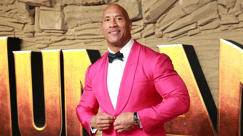 Dwayne Johnson posing