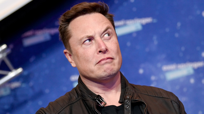 Elon Musk frowning 