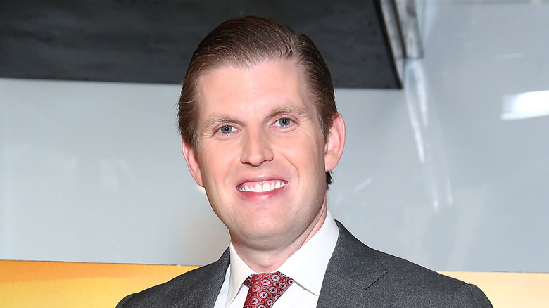 Eric Trump slicked back hair