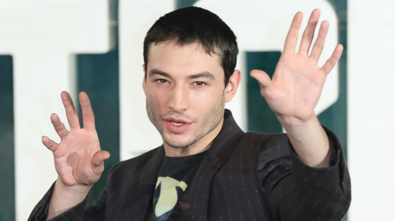 Ezra Miller posing