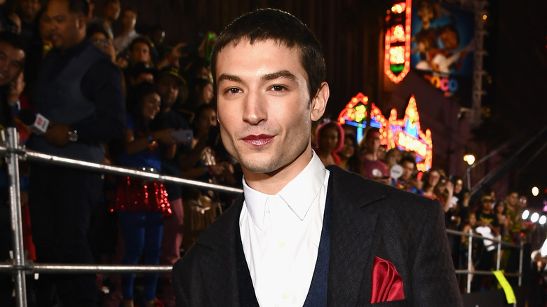 Ezra Miller posing