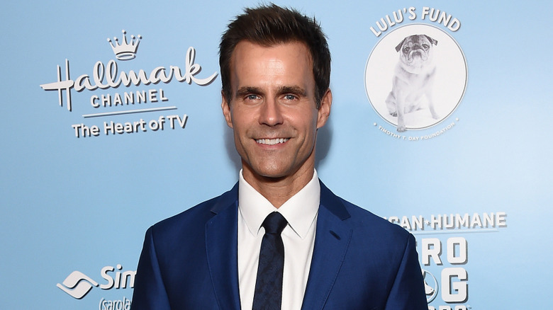 Cameron Mathison in a blue suit