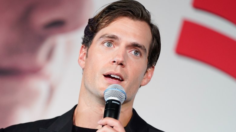 Henry Cavill promoting 'Mission Impossible: Fallout'