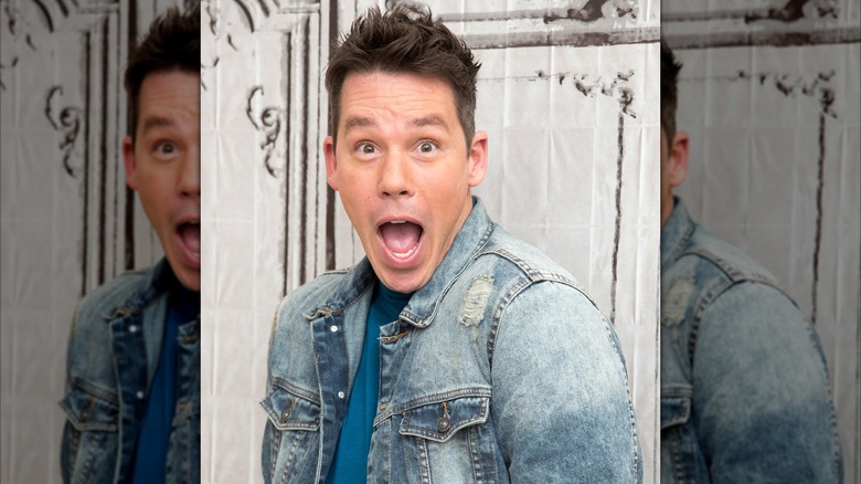 David Bromstad posing in mock shock.