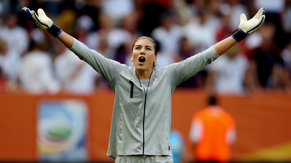 Hope Solo at the FIFA World Cup Final Quarter Match in Dresden, Germany